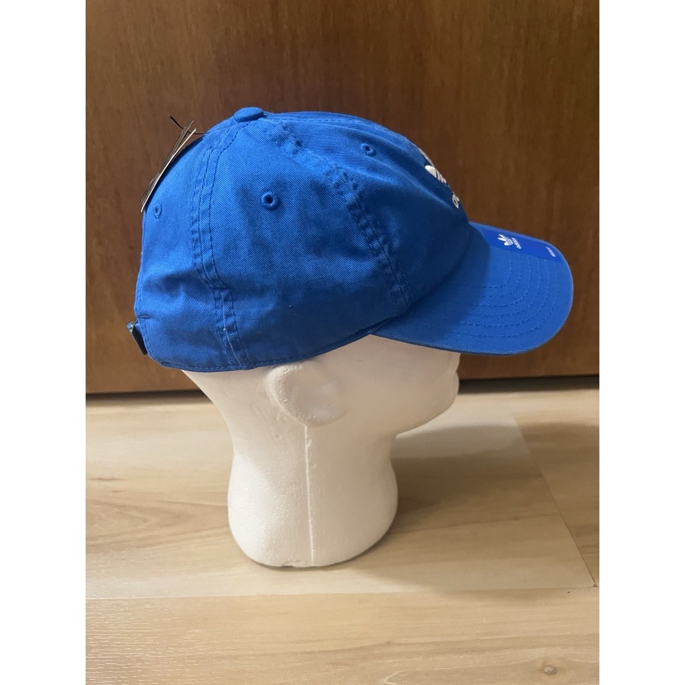 adidas Baseball Cap Youth Blue‎ 100% Cotton Relaxed Fit Adjustable Strapback Hat - Picture 6 of 9